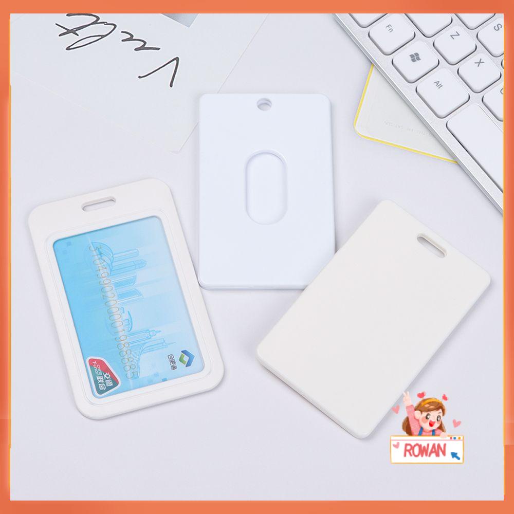 Holder Kartu Nama / Identitas DIY Motif Bunga Warna Putih Untuk Koper