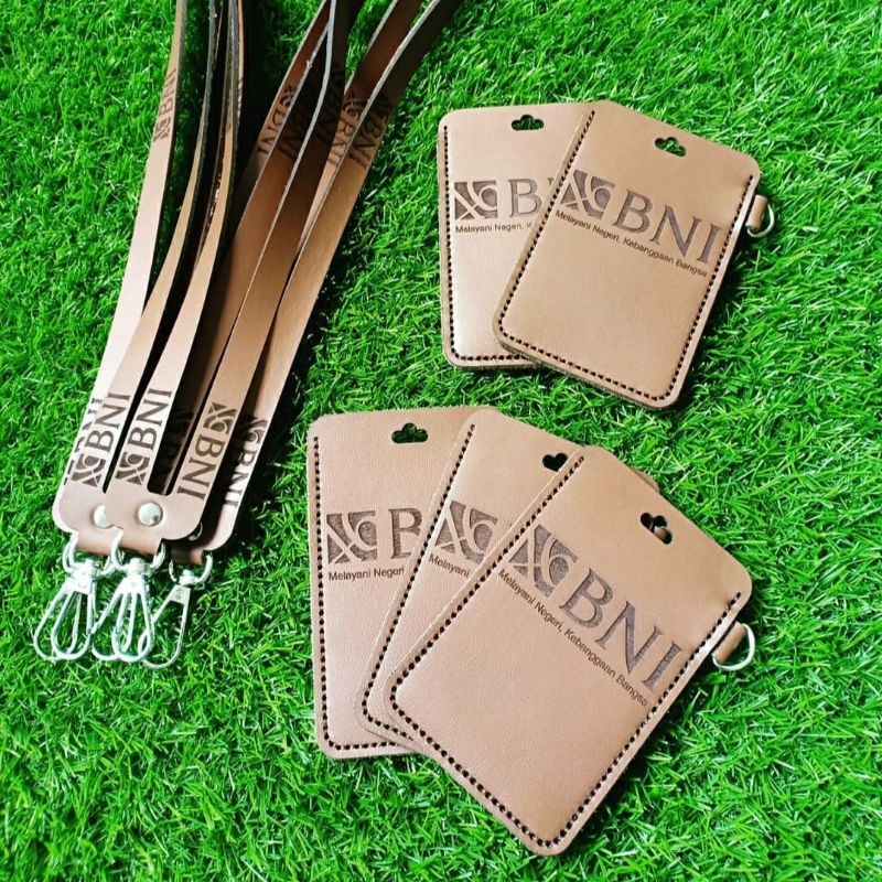 ID CARD NAME TAG HOLDER PREMIUM KULIT ASLI CUSTOM