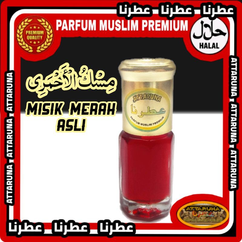 minyak  misik merah asli wangi misik ahmar original