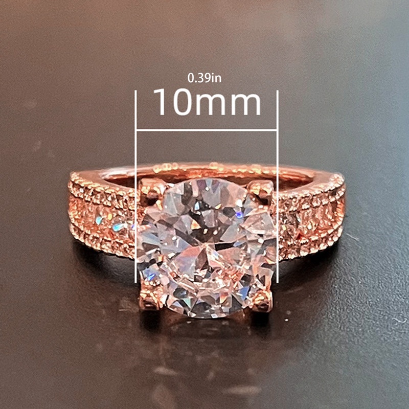 Cincin Wanita Warna Rose Gold Untuk Pesta Pernikahan