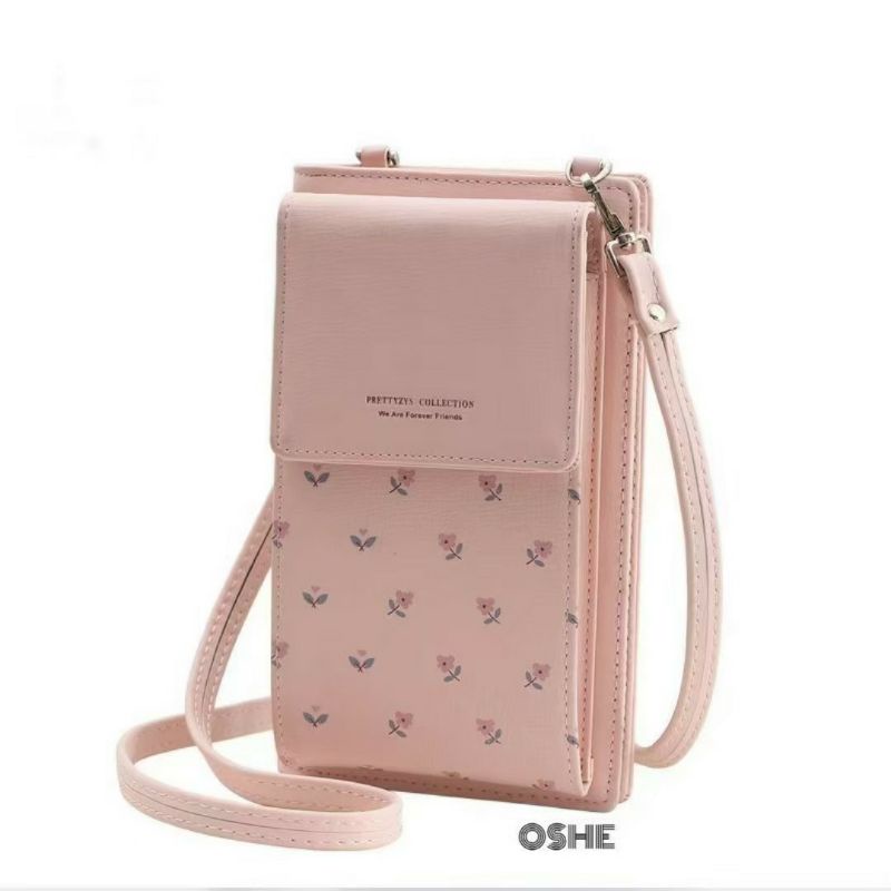 Tas HP pocket bunga Bolish / tas selempang / Phonecell / selempang wanita lucu