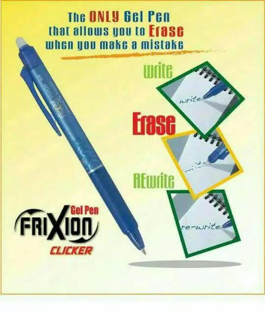 

hjk Pulpen Frixion Clicker / Pilot Frixion Clicker / Erasable Pen 100% ORINAL