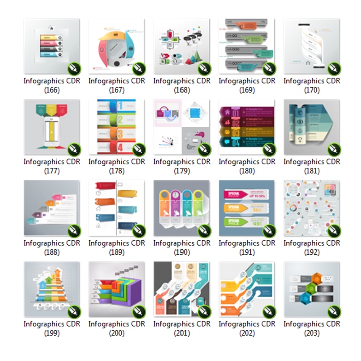 500+ Desain Infographics Format Cdr Coreldraw Premium
