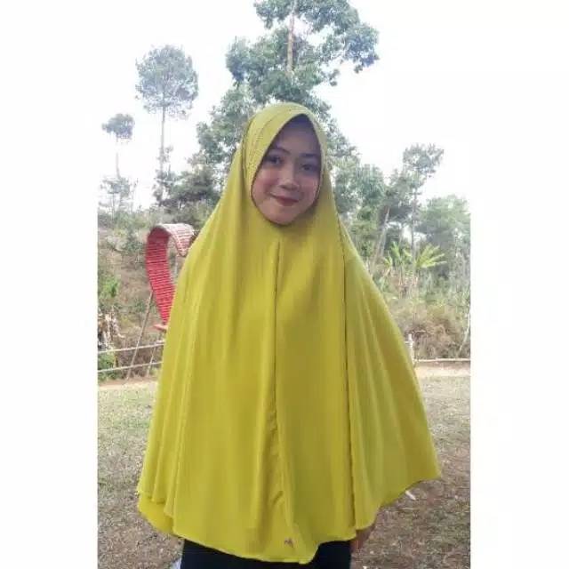 Bergo jersey hamidah size xl hijab syar'i pad jumbo