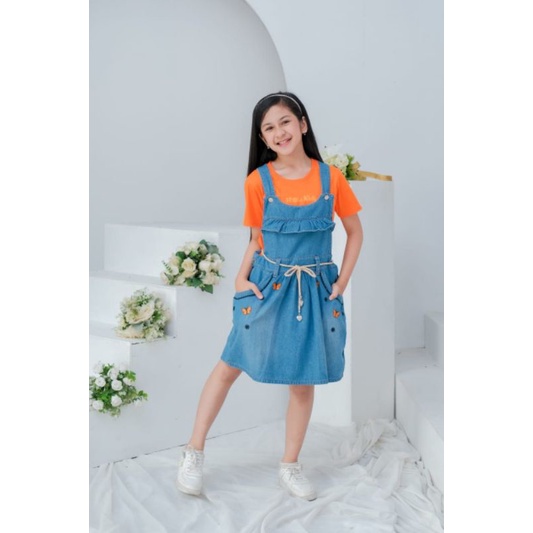 OVERALL JEANS ANAK / FLOWKIDS PREMIUM OVERALL JEANS Size : 2-10T