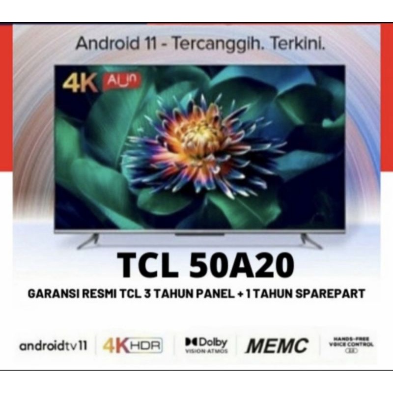 NEWTCL SMART ANDROID 11.0 UHD 50INCH 50A20