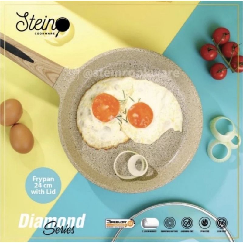 Stein Steincookware Frypan 24 Fry pan Diamond series Granite