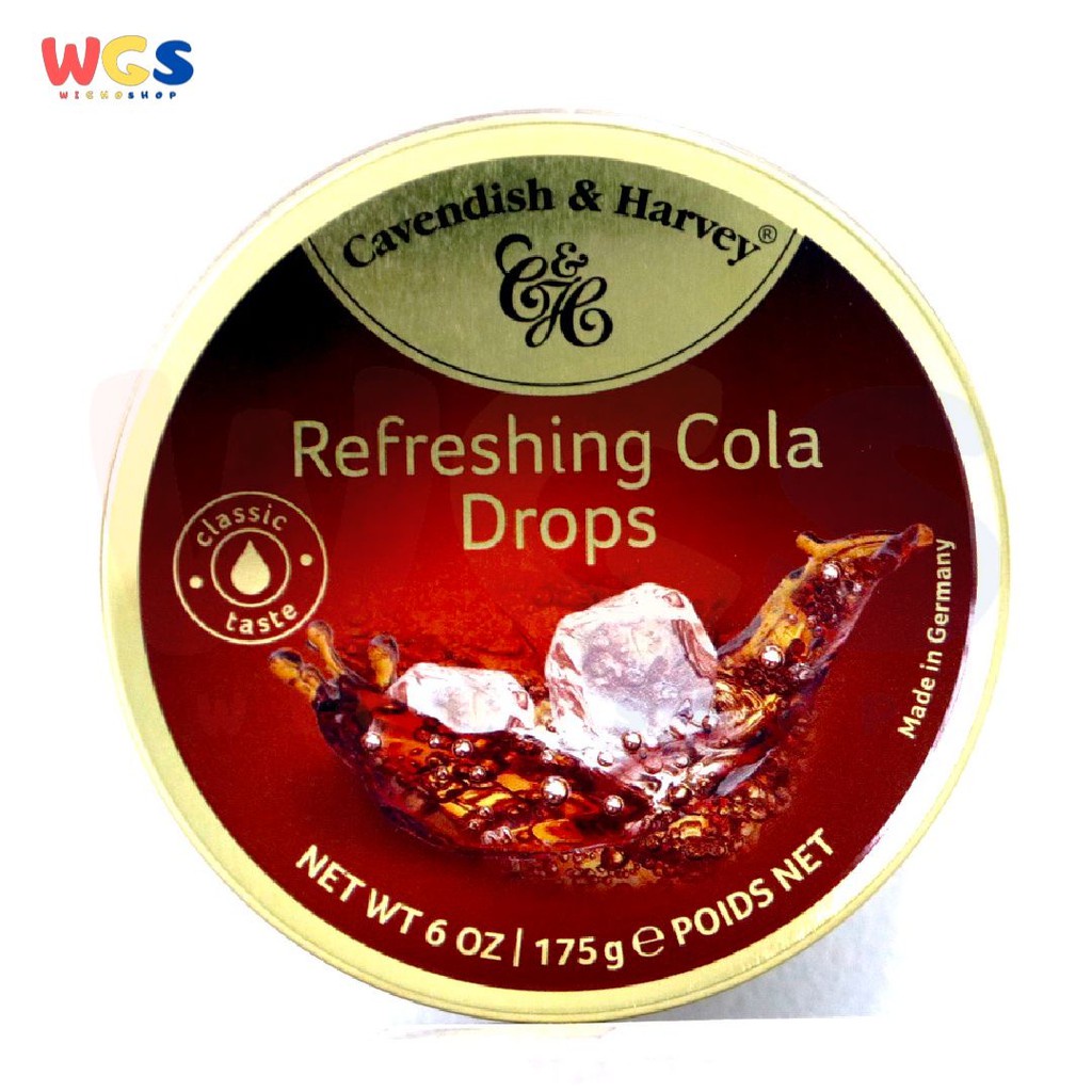 Permen Cavendish &amp; Harvey Cola Refreshing Drops Candy 175g