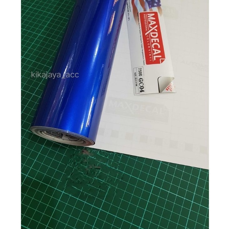 SKOTLET BIRU CANDY GLOSSY STIKER SKOTLET MOTOR MOBIL BLUE GLOSSY CANDY STIKER LEMARI AQUARIUM MAXDEC