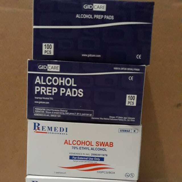 Alkohol swab gidcare dan remedi