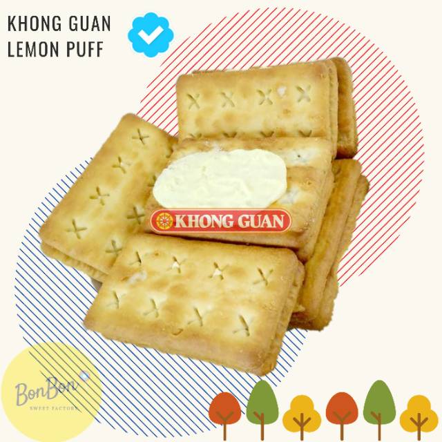 

Biskuit Khong Guan Lemon Puff Crackers / Biscuits Lemon 40 Pcs