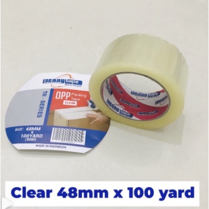 

Lakban OPP / Plakban Isolasi Berry 48 mm x 100 yard 2 “ inch Clear Bening