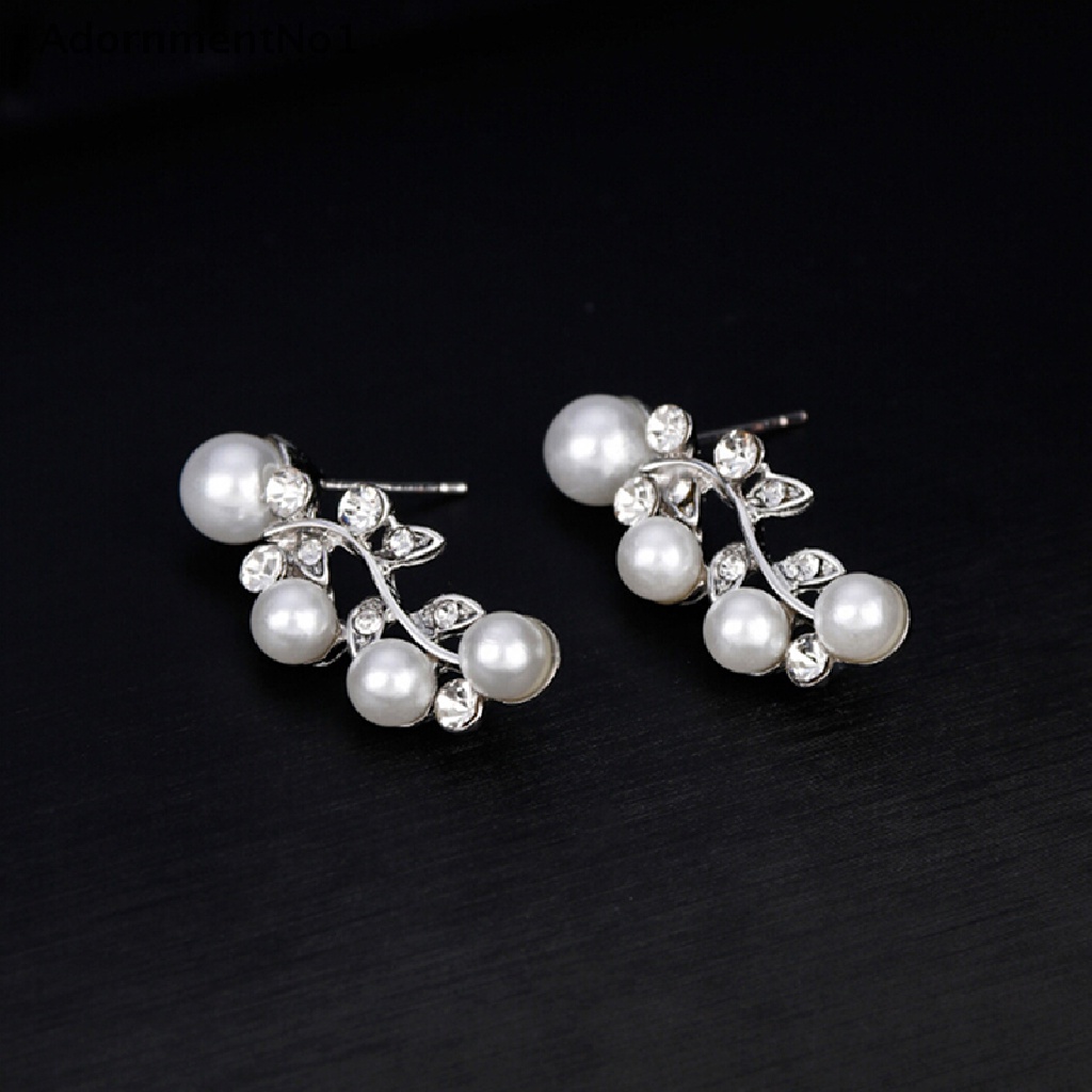 (AdornmentNo1) Set Anting Tusuk + Kalung Mutiara Imitasi Untuk Wanita