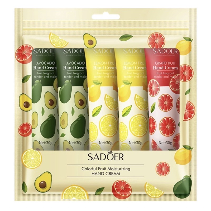 SADOER COLORFUL FRUIT HAND CREAM 5 in 1