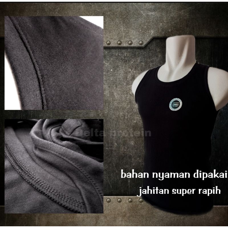 singlet olahraga pria kaos olahraga warna random baju olahraga pakaian olahraga whey Delta protein