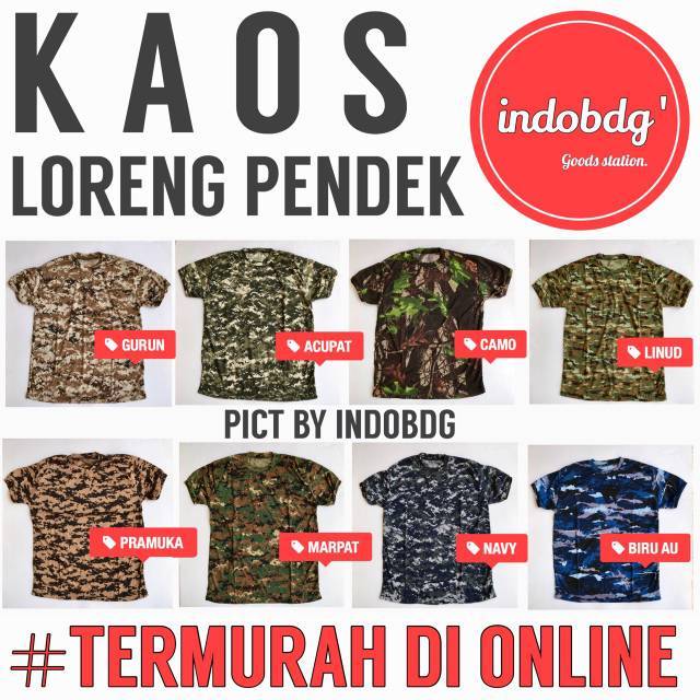 BAJU KAOS  LORENG PENDEK KEGIATAN LAPANGAN OLAHRAGA  