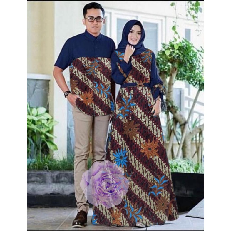 CP COUPLE LENTERA FASHION PRIA WANITA / GAMIS BATIK SEPASANG / PAKAIAN MUSLIM