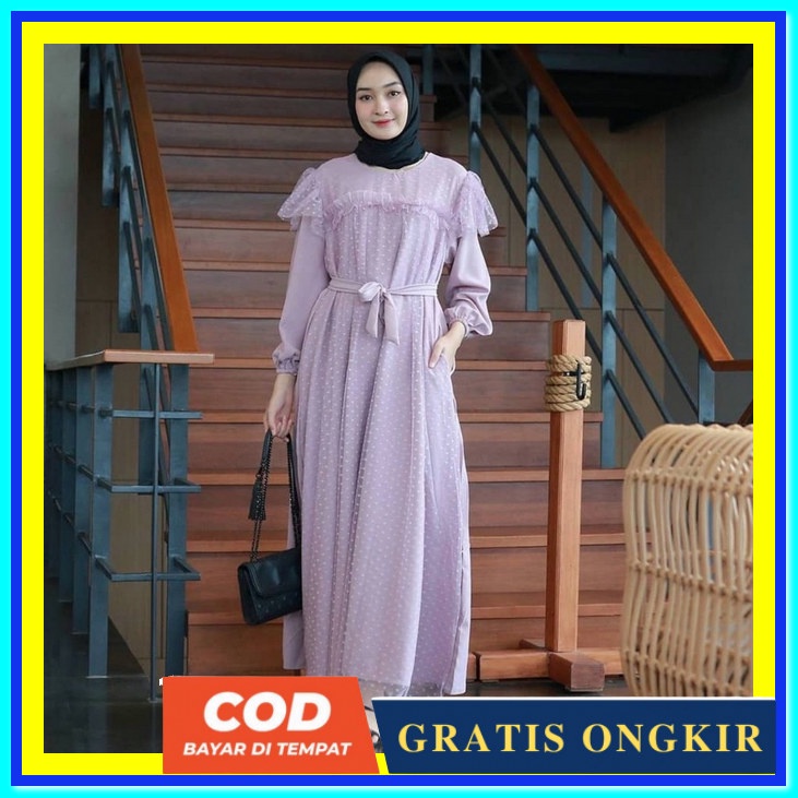 Baju Gamis Dres Remaja Dewasa Dress Polos Long Dres Korea Long Drees Cewek Maxy Dreas Pakaian Peremp