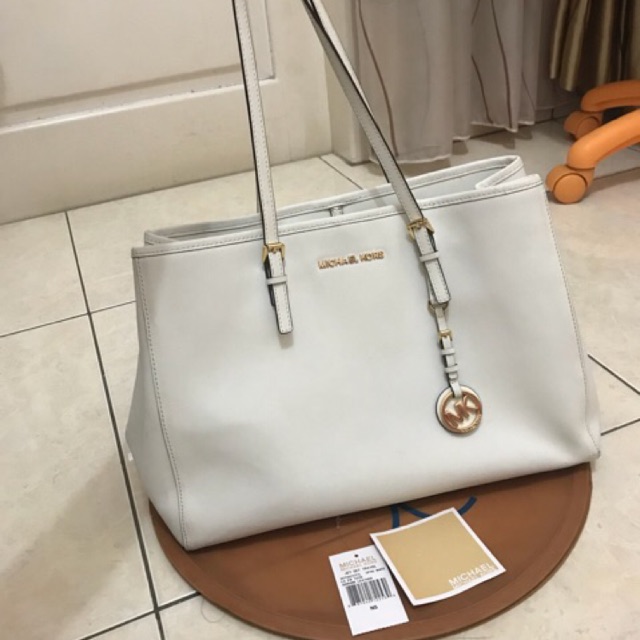 MICHAEL KORS TOTE BAG JET SET TRAVEL / MK 100% ORI SECOND BEKAS PRELOVED ORIGINAL AUTHENTIC