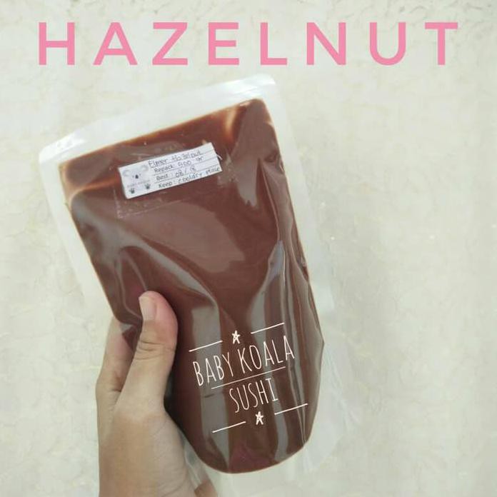 

HAZELNUT CHOCOLATE ELMER | SELAI COKLAT SPREAD TOPPING ROTI CAKE DONUT