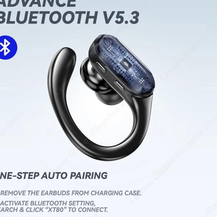 Harga Spesial.. (ready stock)100% original Lenovo XT80 headset bluetooth nirkabel sejati 5.3 tws hea