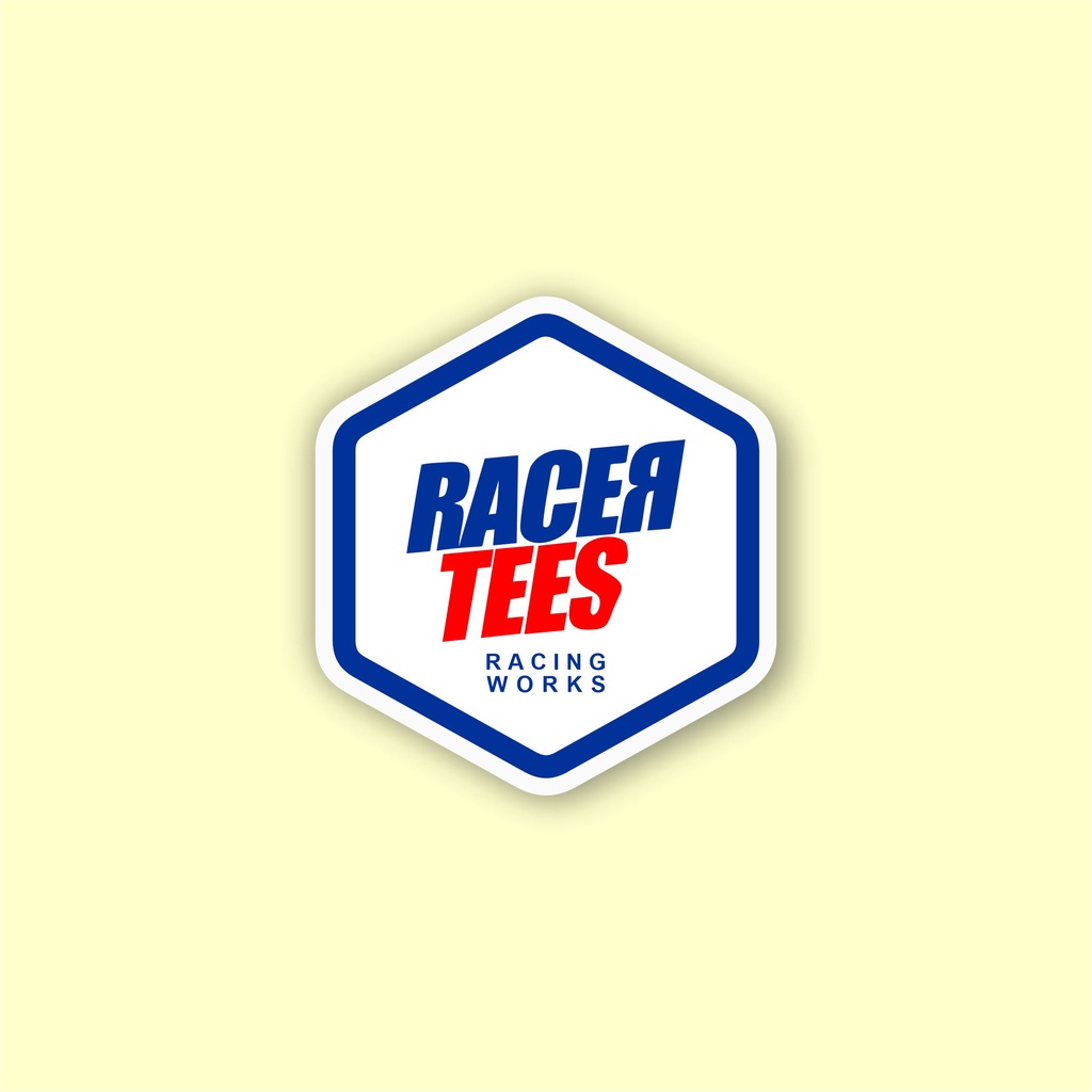 

stiker brand distro racertees bahan graftac anti air