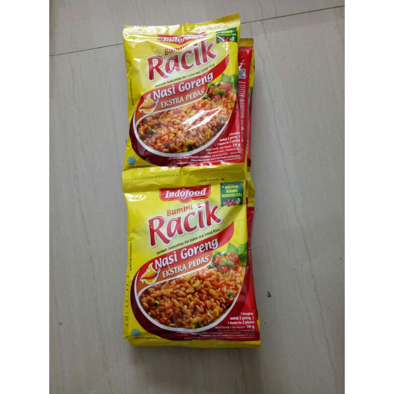 

bumbu racik indofood nasi goreng ekstra pedas 20g