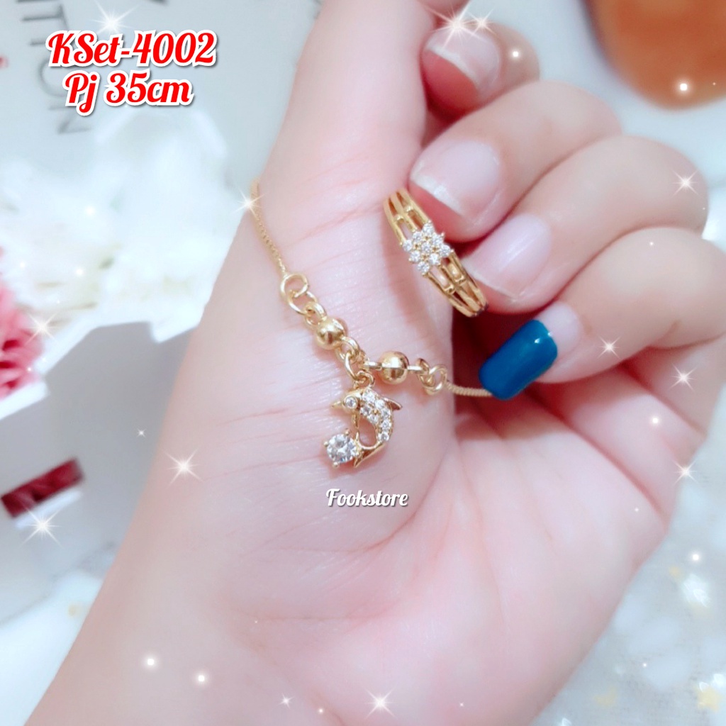 COD SET KALUNG ANAK GRATIS CINCIN CANTIK BUAT ANAK 3-7 THN