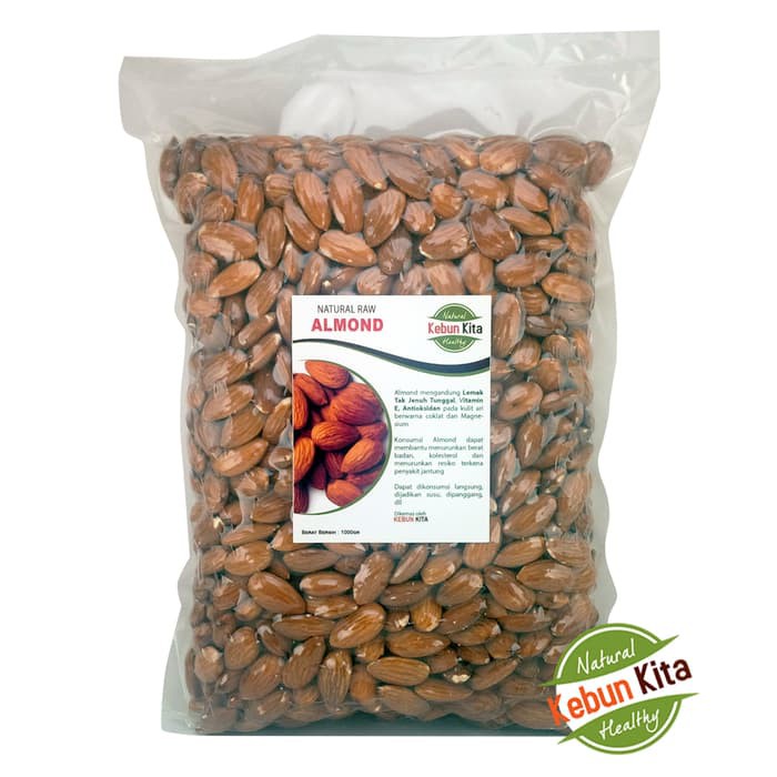 

Kacang Almond 1kg (Natural Raw Almond)