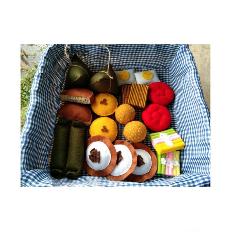 jajanan pasar flanel mainan anak mainan anak flanel edu toys