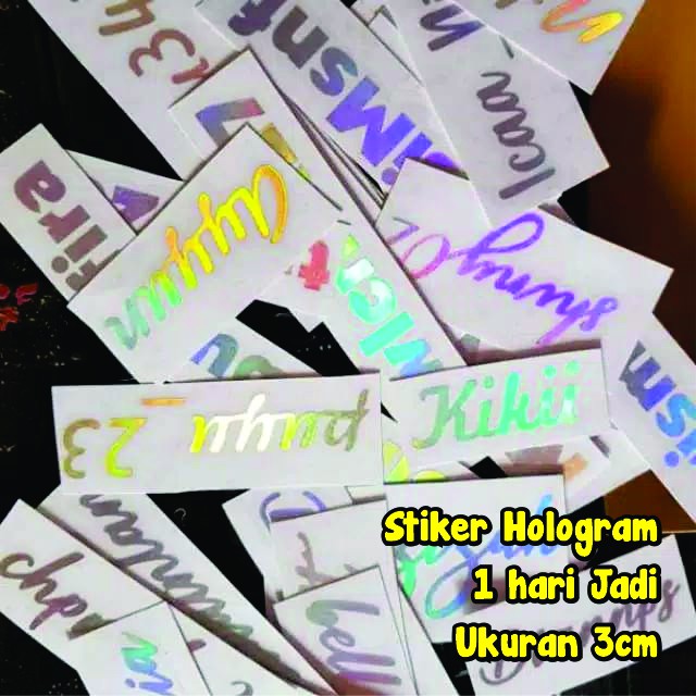 Sticker Hologram Stiker Hologram Custom 3cm Perhuruf