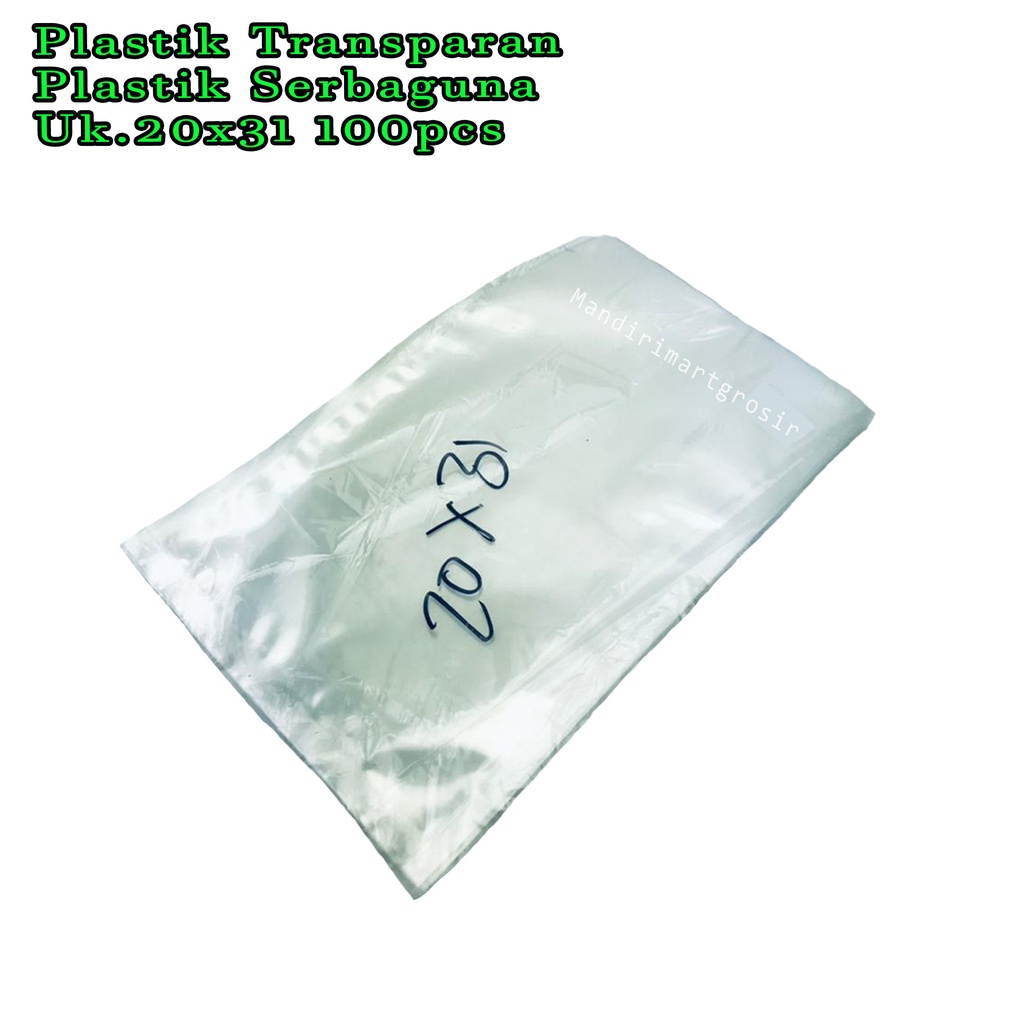 Plastik Serbaguna *Plastik Transparan * Uk.20x30 * 100pcs