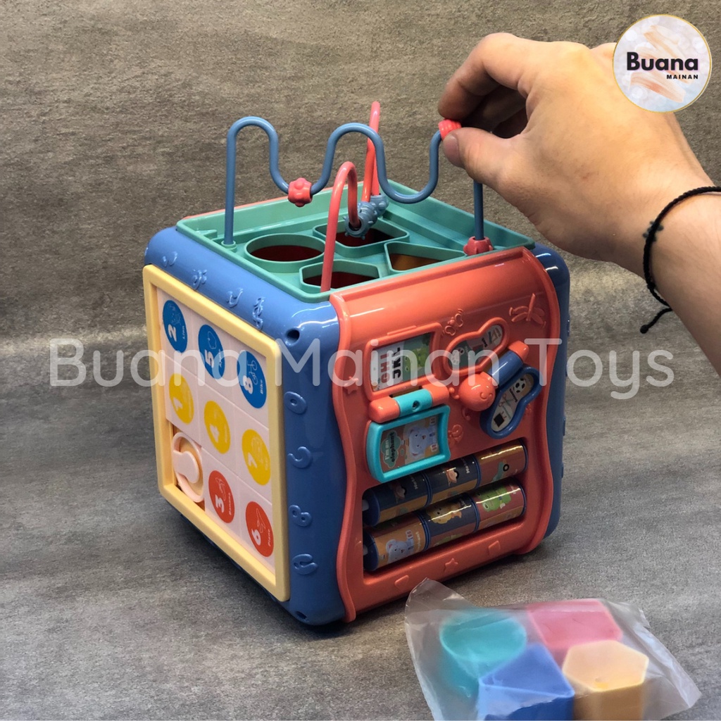 EDUKASI KUBUS CREATIVE WISDOM PUZZLE TOYS MAINAN ANAK USIA DINI HADIAH KADO BABY BALITA FUN EDUKATIF