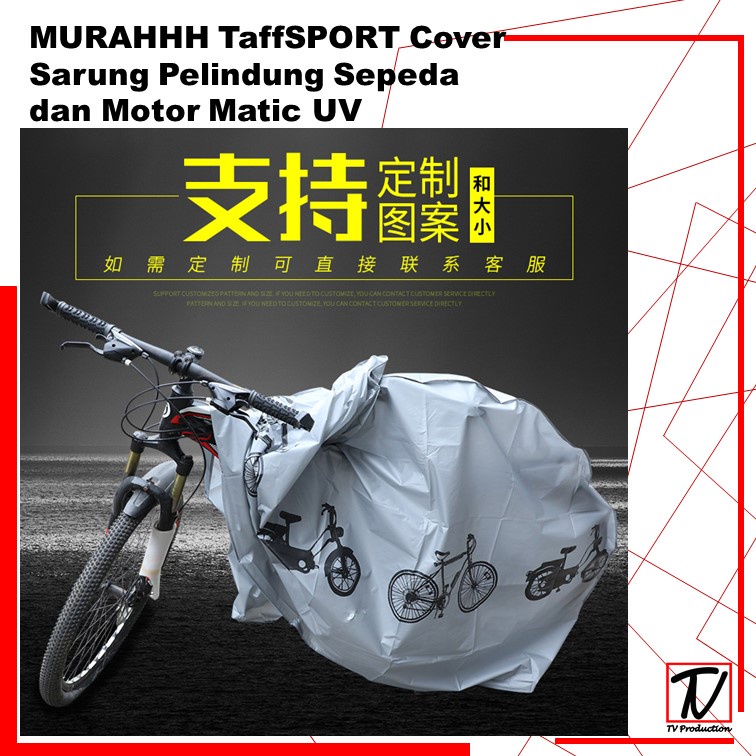 MURAHHH Cover Sarung Pelindung Sepeda dan Motor Matic - UV-2000