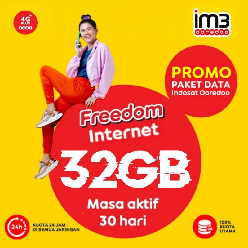Promo Freedom Internet 32GB INDOSAT