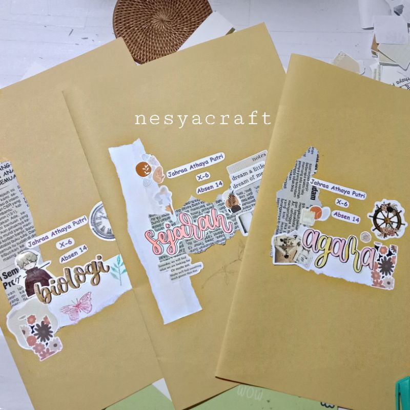 

Sampul buku Aesthetic [NESYACRAFT] dibuat sesuai request! <3