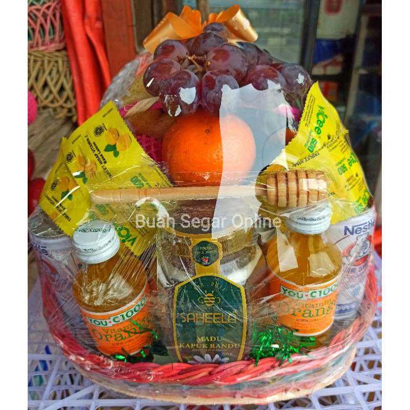 

Parcel Buah +Madu +YouC +Bearbrand and VitaminC (Free Kartu Ucapan)
