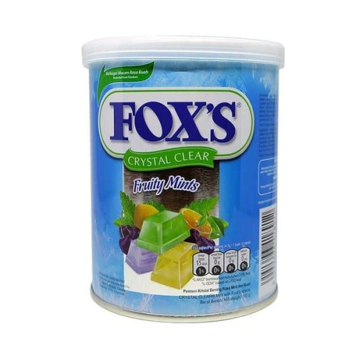 

Foxs Fruity Mints Kaleng 170gr Permen / BIRU FREE BUBBLE