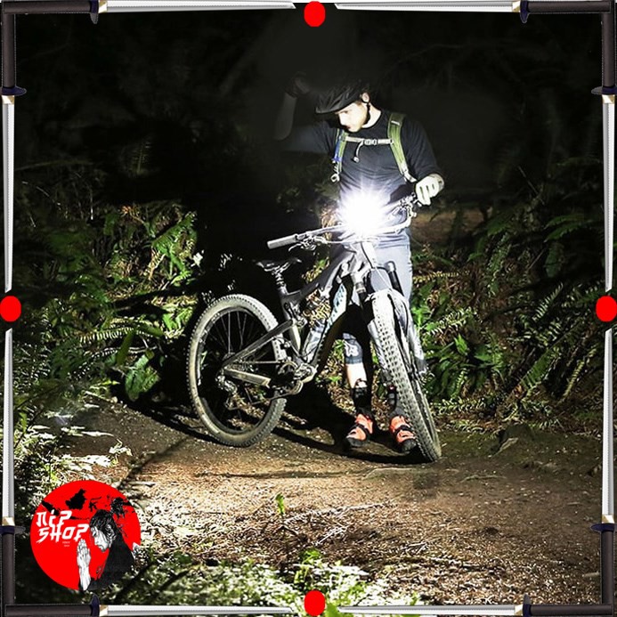 Lampu Klakson Sepeda LCD Screen Waterproof dan Speedometer