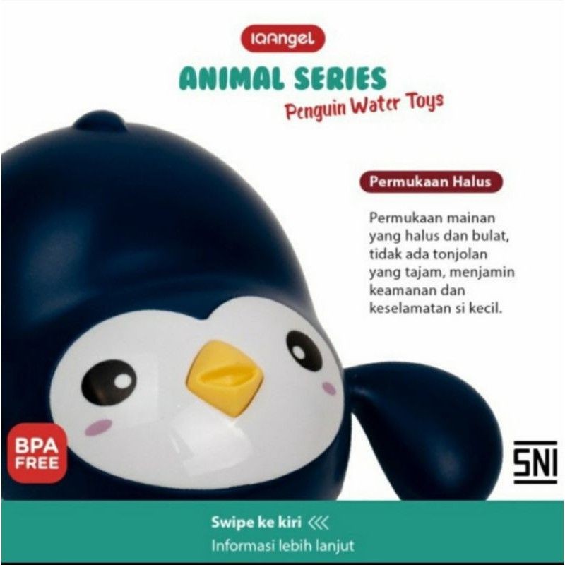 IQ ANGEL Penguin Water Toys Mainan Mandi Bayi  Kids Toys SNI Bath Toy