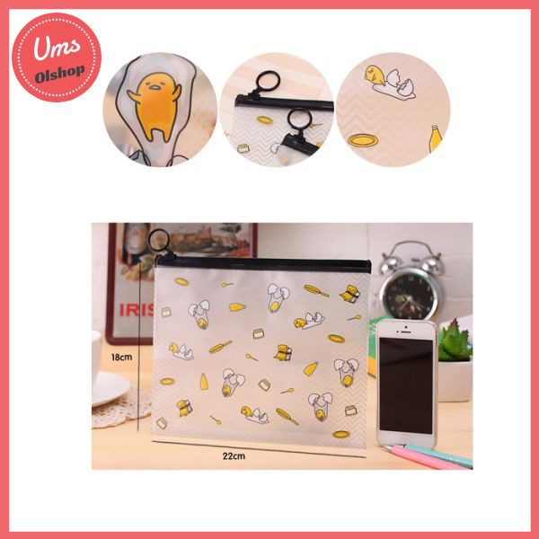 

PF11 Korea Egg Cartoon A5 Stationery Pencil Case / Tempat Pensil - egg dua