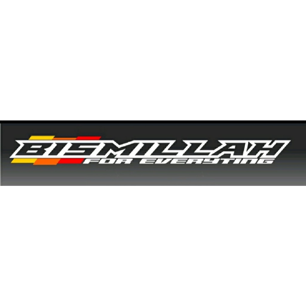 HEBOH STIKER TRUK STIKER KACA DEPAN MOBIL STIKER BISMILLAH TRUK CANTER L300 ISUZU RAGASA ELF FUSO UN