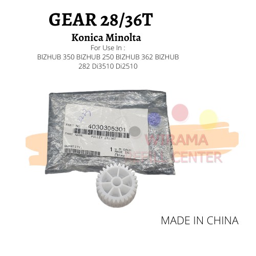 GEAR 28-36T KONICA MINOLTA Bizhub 250 350 282 2510 3510 ORIGINAL