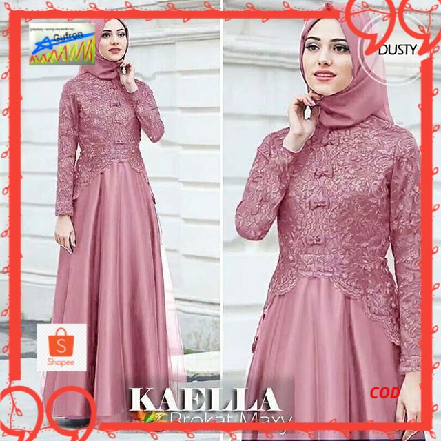 GAMIS MAXY BRUKAT CORNELI KAELLA ( MAXY KAELA JUMBO ) / GAMIS BRUKAT JUMBO TERBARU BERKUAKITAS SUPER