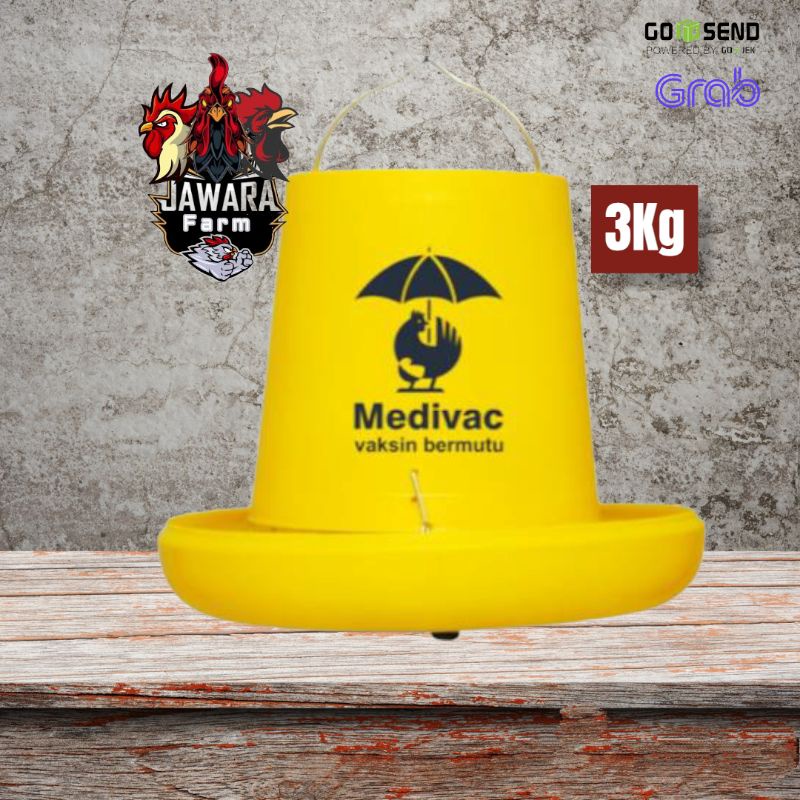 Tempat Pakan Ransum Ayam 3 Kg TRA3K