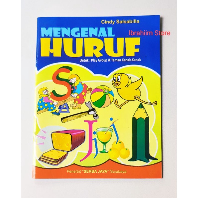 BUKU EDUKASI ANAK MENGENAL HURUF UNTUK PAUD DAN TK