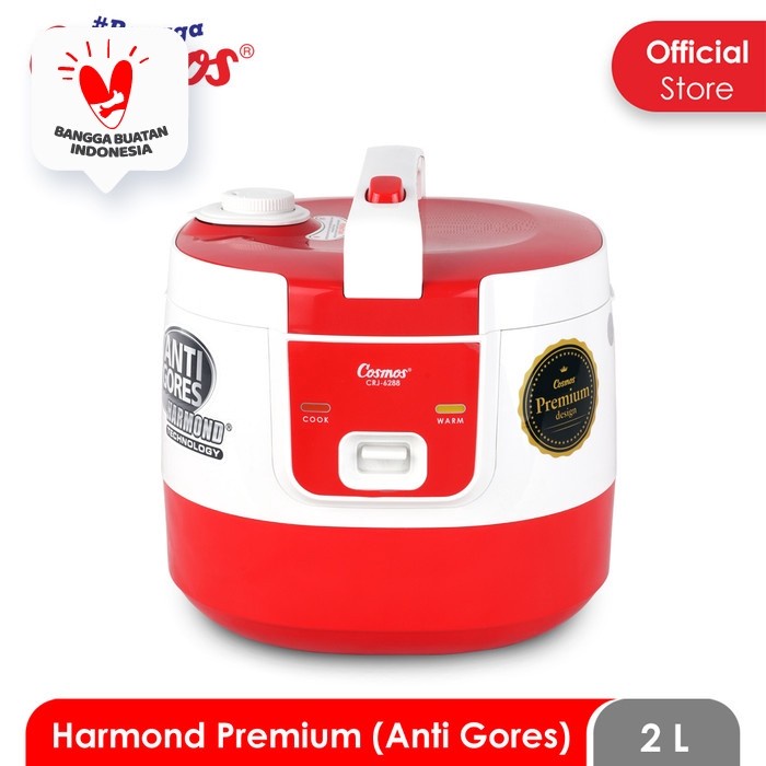 Cosmos CRJ 6288 . Magic Com / Rice Cooker 2 Liter Panci Harmond . Baru