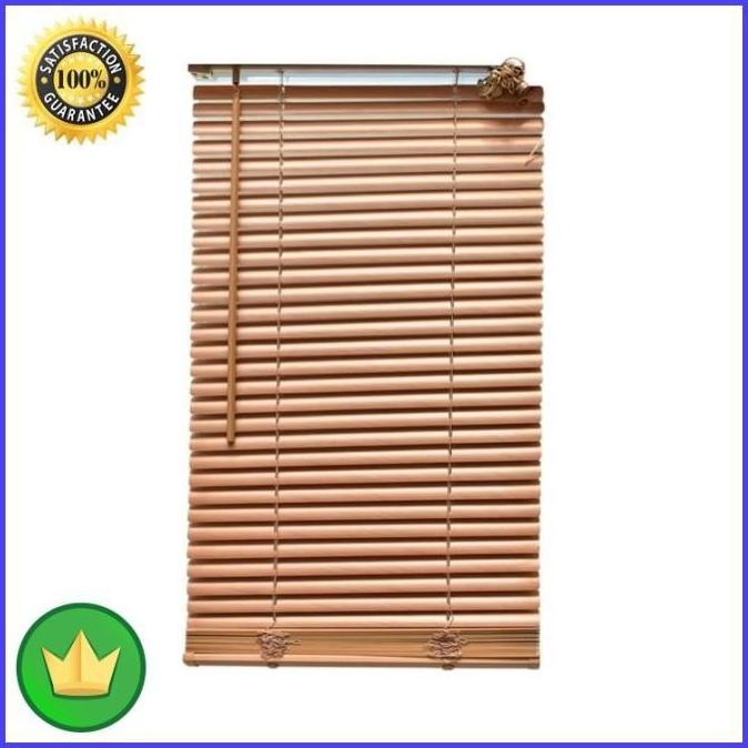 PROMO TIRAI GORDEN MODEL KANTOR HORIZONTAL BLIND 40X180CM BROWN _