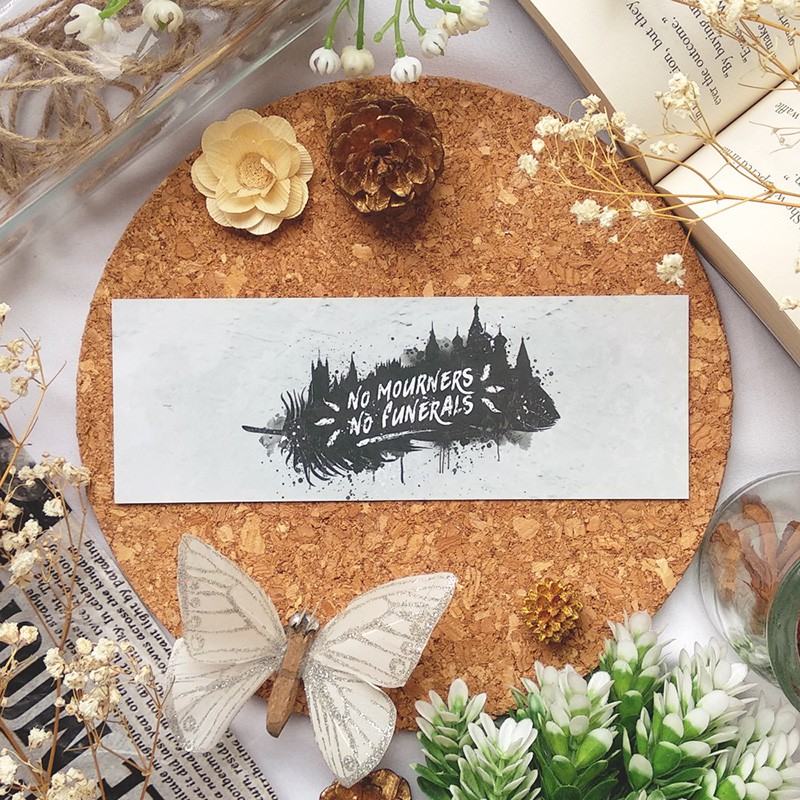 

No Mourners - bookmark / postcard