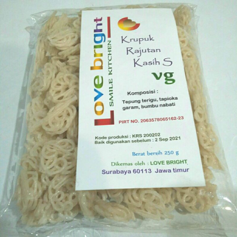 

KERUPUK RAJUTAN KASIH S Vg,250g